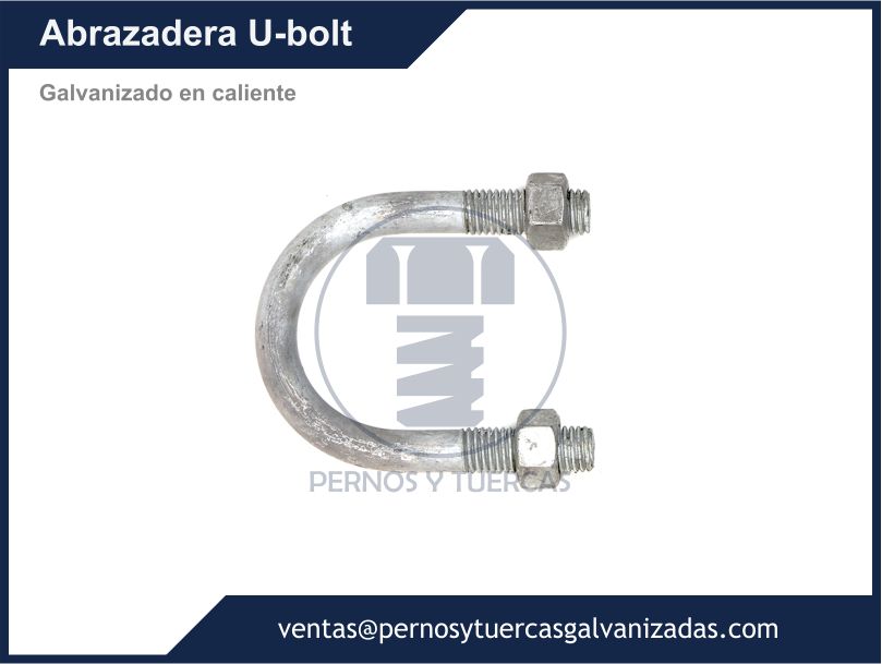 abrazadera u-bolt galvanizado