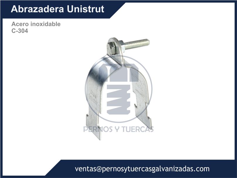 ABRAZADERA UNISTRUT INOXIDABLE