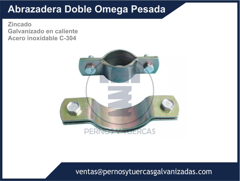 ABRAZADERA DOBLE OMEGA PESADA