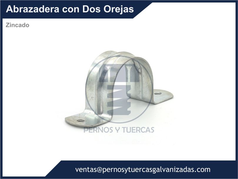 ABRAZADERA CON DOS OREJAS ZINCADA
