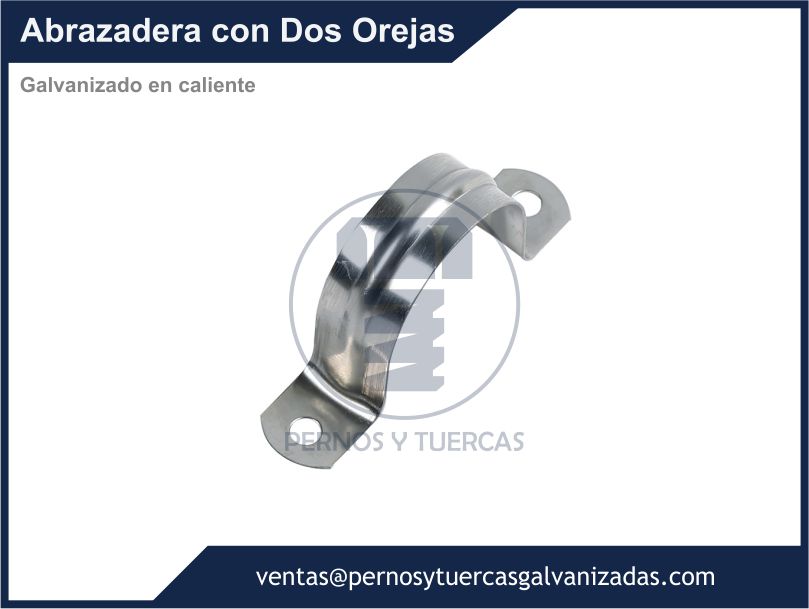 ABRAZADERA CON DOS OREJAS GALVANIZADA