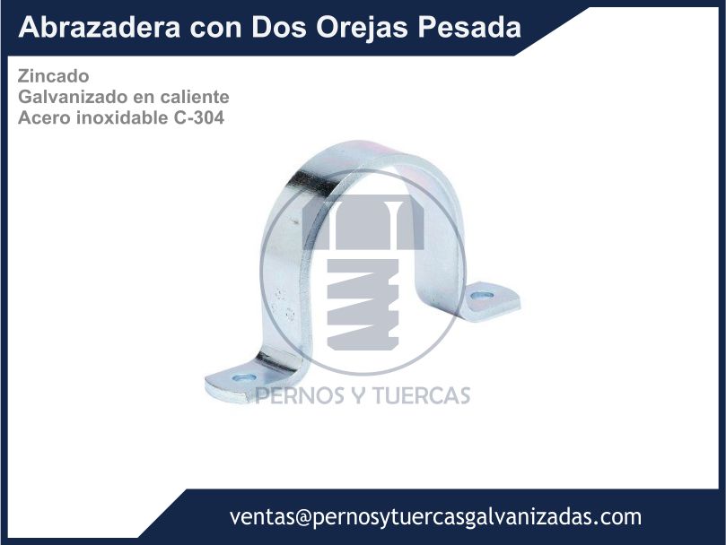 ABRAZADERA CON DOS OREJAS PESADA