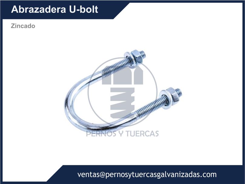 ABRAZADERA U-BOLT ZINCADO
